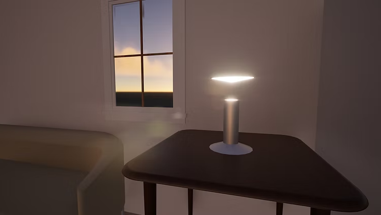 Modern Cylindrical Table Lamp